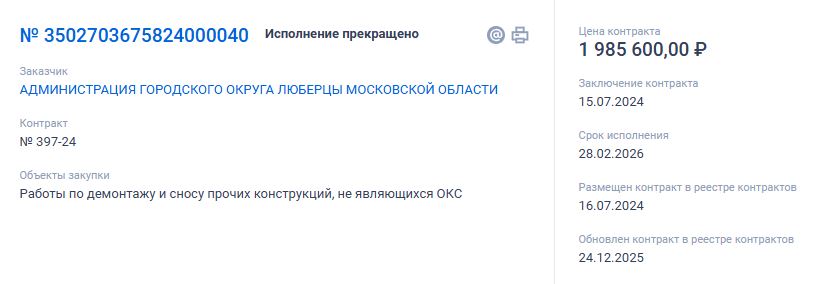 Тендер 4